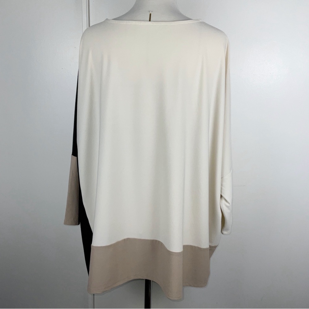 WynnLayers Color Block Boxed T w/ 3/4 Dolman Sleeve | Size ~XL - Picture 4 of 4